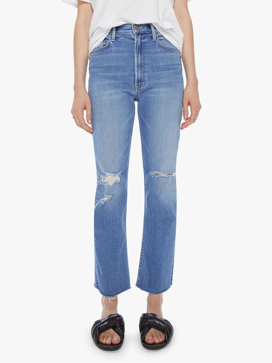 MOTHER Denim - MOTHER Women’s High Waisted Raider Ankle Fray Jeans in Party Like A Pirate 26